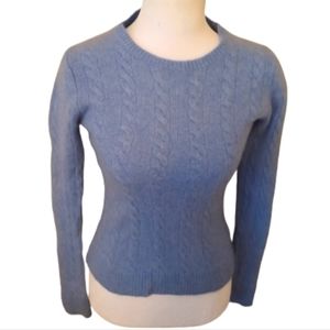 Brooks Brothers Blue Cable Knit Sweater